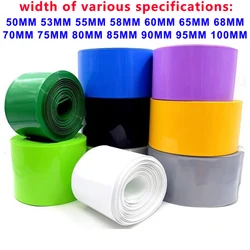 1m PVC heat shrink tube 18650 21700 32650 Lithium battery pack packaging skin Heat shrink sleeve battery color protective film
