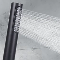 1PC New Shape ABS Chrome Plated Slim Shower Head Bathroom Accessory Bath Rain Round Handheld Showerhead