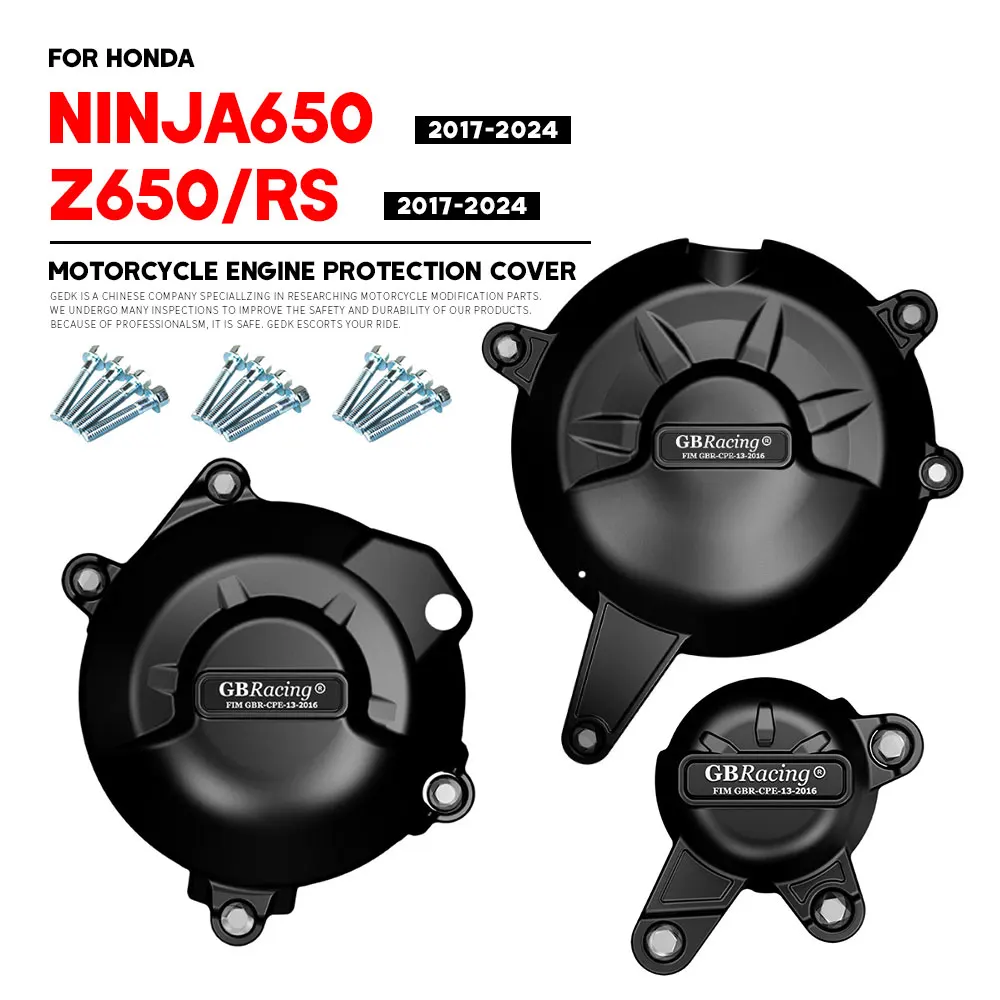 GB Racing Engine Protect Cover NINJA650 Z650 2017~2024 For KAWASAKI Motorcycle Alternator Clutch Protection Cover Accessories