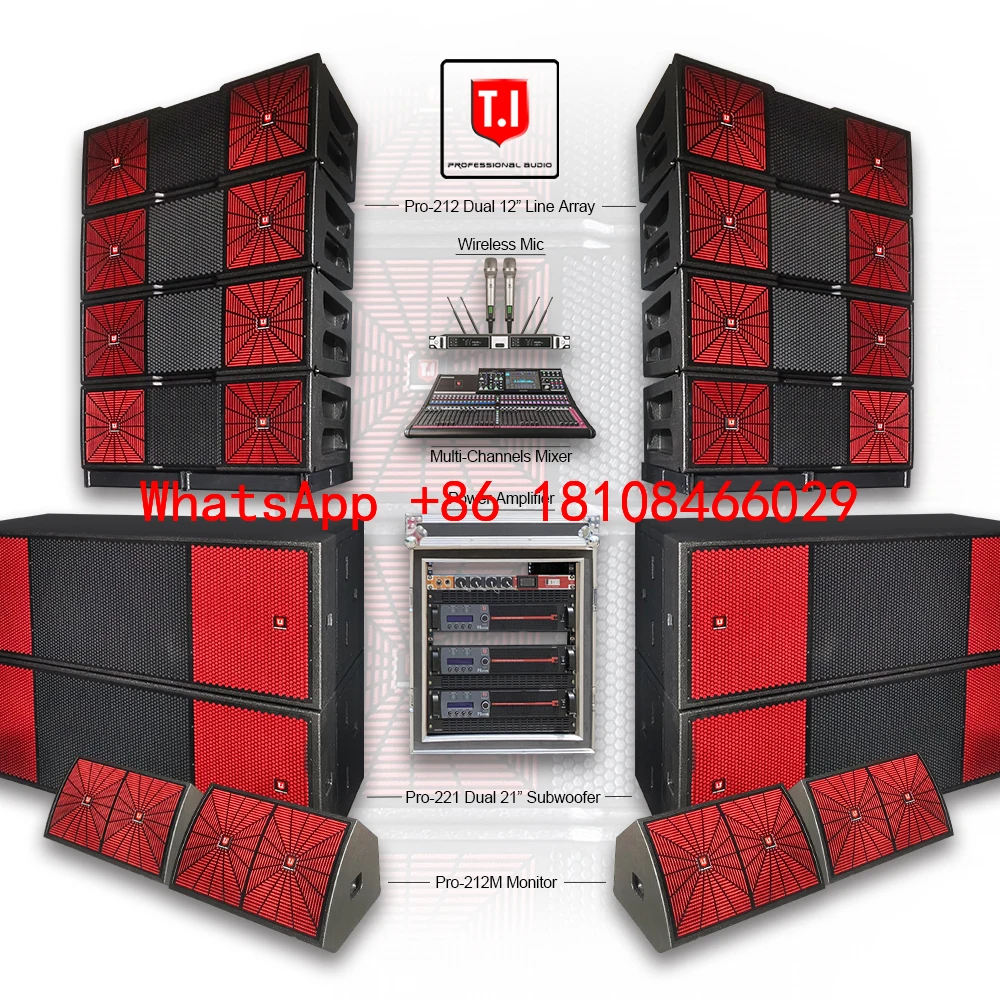 Système de sonorisation professionnel polyvalent avec subwoofer puissant pour un renforcement sonore de niveau professionnel