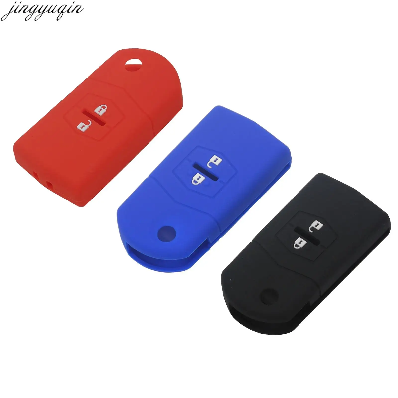 

Jingyuqin Remote 2/3/4 Buttons Folding Car Key Case Cover For Mazda CX-5 CX5 CX-7 CX7 3 2 6 Atenza CX-9/CX9 MX5 Holder Case