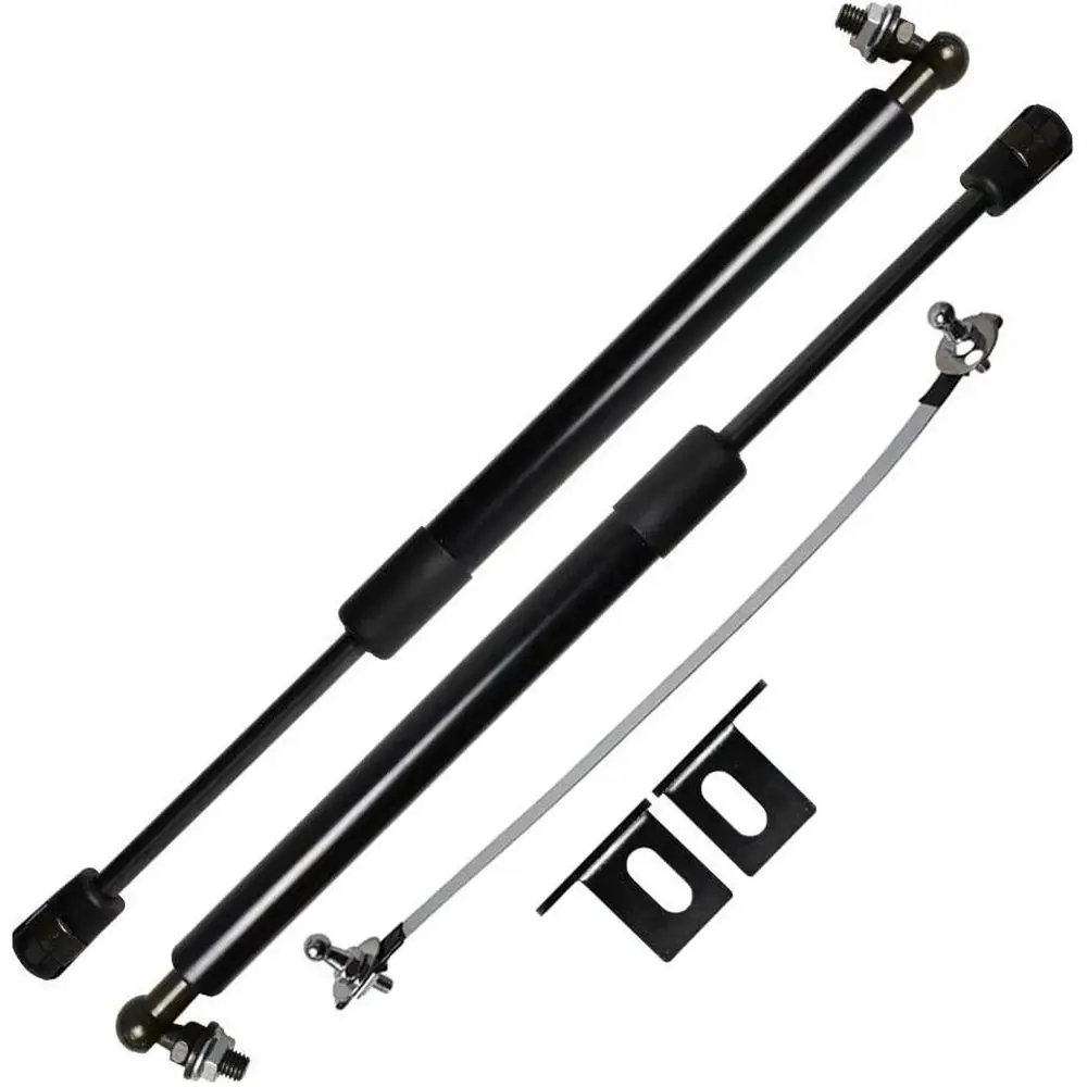 

Front Hood Carbon Fiber Gas Charged Shock Absorbers Spring Bar Set for 2020-2024 X-Trail T33 (2 Pieces) - Normal Black