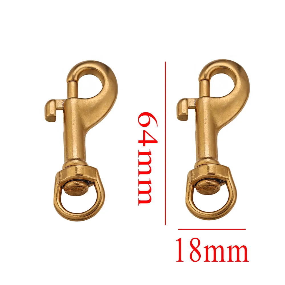 

1pcs Stainless Steel Gold Plated Swivel Eye Bolt Spring Snap Hook for Leather Craft Bag Pet Leash DIY Jewelry Making Accessories