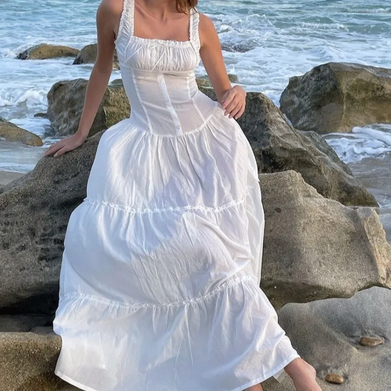 

2026 Summer Vacation Wind Pleated Long Dress