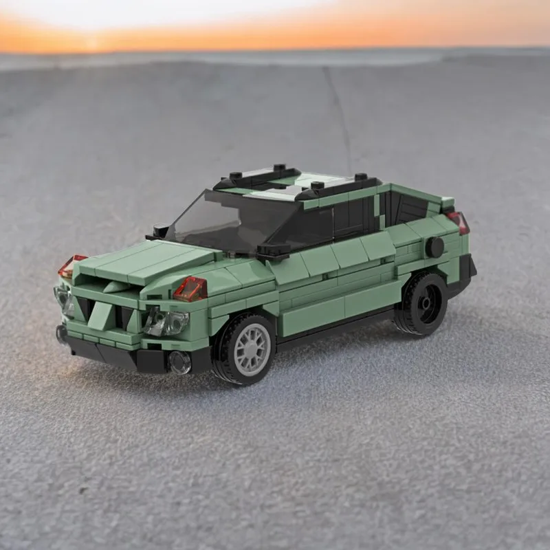 

410PCS Breakingasd Bad das Walter White's Pontiacasd Azteka MOC Building Blocks Create a Super Realistic Classic Car Model!