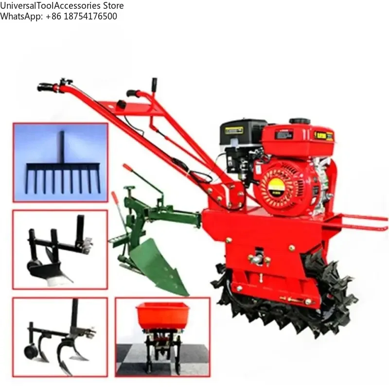 

Chain Rail Type Small Micro-tiller Agricultural Plowing Tilling Machine Tillage Machinery Mini Power Tiller Culti