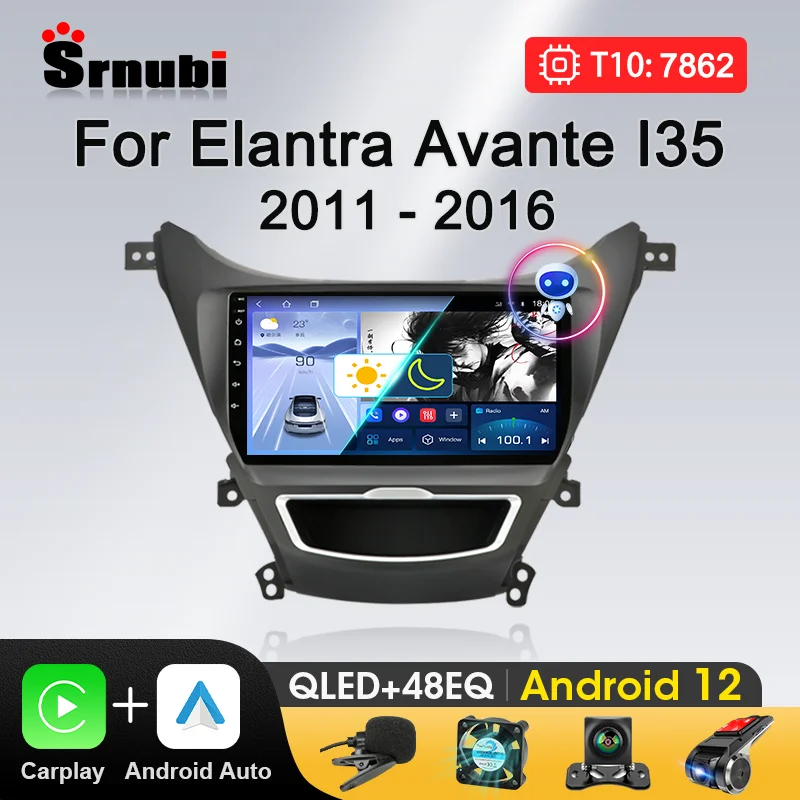 

Srnubi Android Car Radio For Hyundai Elantra Avente i35 2011 2012 2013 2014 2015 2016 Multimedia Player GPS Carplay Auto Stereo