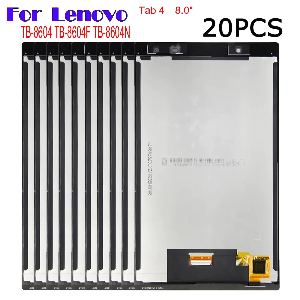 

20PCS Tested 8.0" Replacement LCD For Lenovo Tab 4 Tab4 8 TB-8604 TB-8604F TB-8604N LCD Display Touch Screen Digitizer Assembly