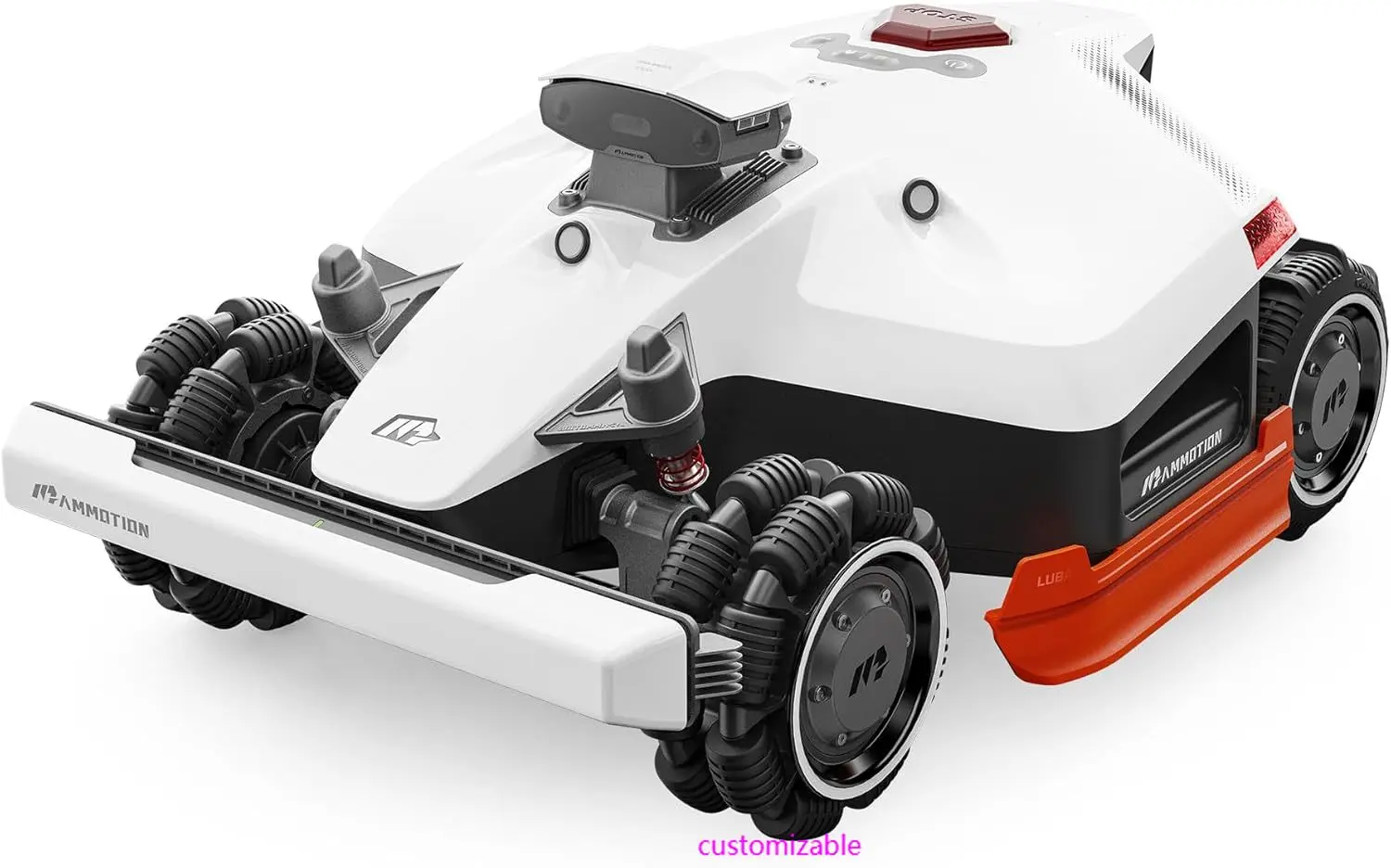 

2.2"-4.0" Cutting Height, LUBA 2 AWD 5000HX Robot Lawn Mower with 4G, Reception 1.25 Acres, Max. 1.48 Acres,UltraSense AI Vision