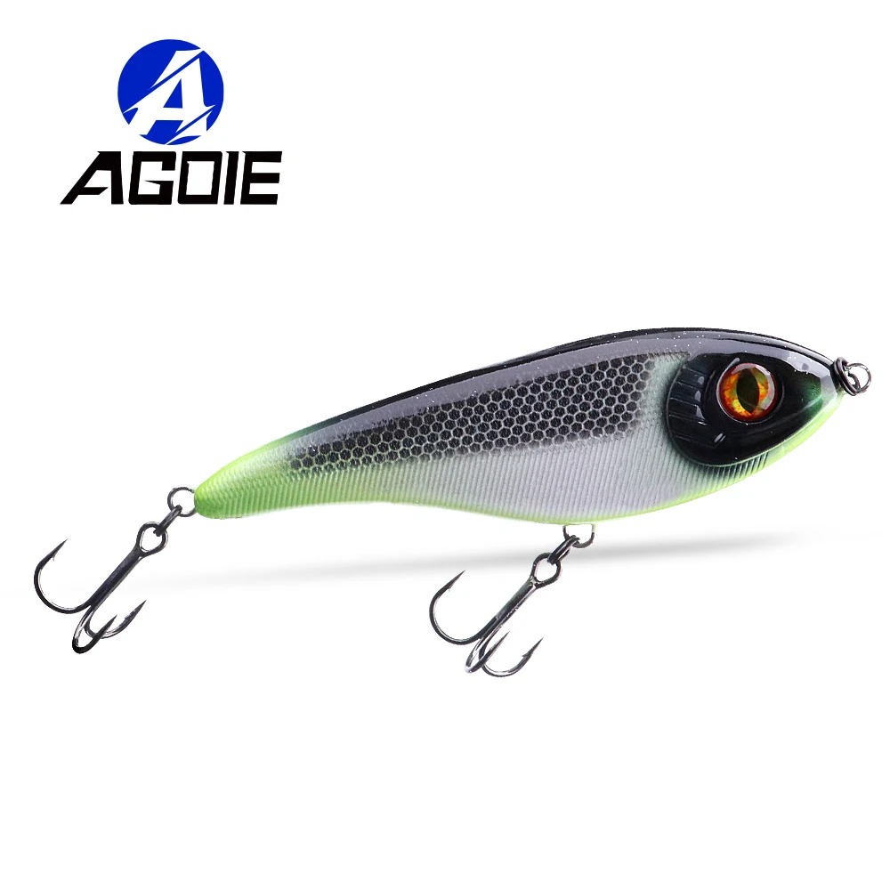 Agoie Big Jerkbait Pike Fishing Lure 105mm 30g Japan Sinking Wobblers Minnow Crankbait Slider Lure Hard Jerk Baits VIB Swimbait