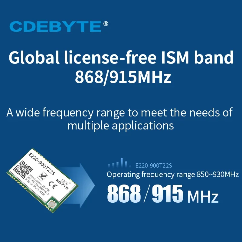 Imagem -05 - Acima da Categoria Llcc68 Módulo Lora 868 915mhz Módulo sem Fio 22dbm Uart Transmissor sem Fio Receptor Módulo rf E220-900t22s 10 Peças