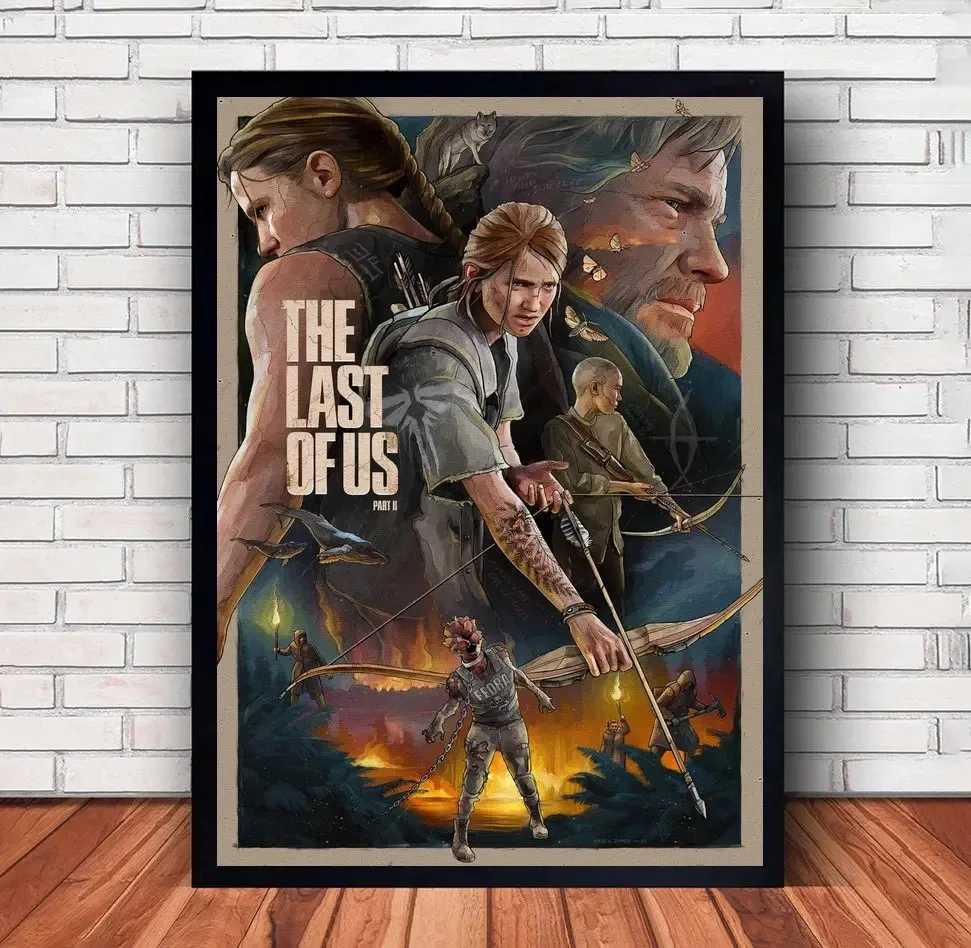 آخر أفلام الفن لديكور جدران المنزل ، صور ألعاب الفيديو الكلاسيكية للغرفة ، رسم على قماش الكانفاس ، ملصقات مطبوعة ، هدية ، جديدة ، #2