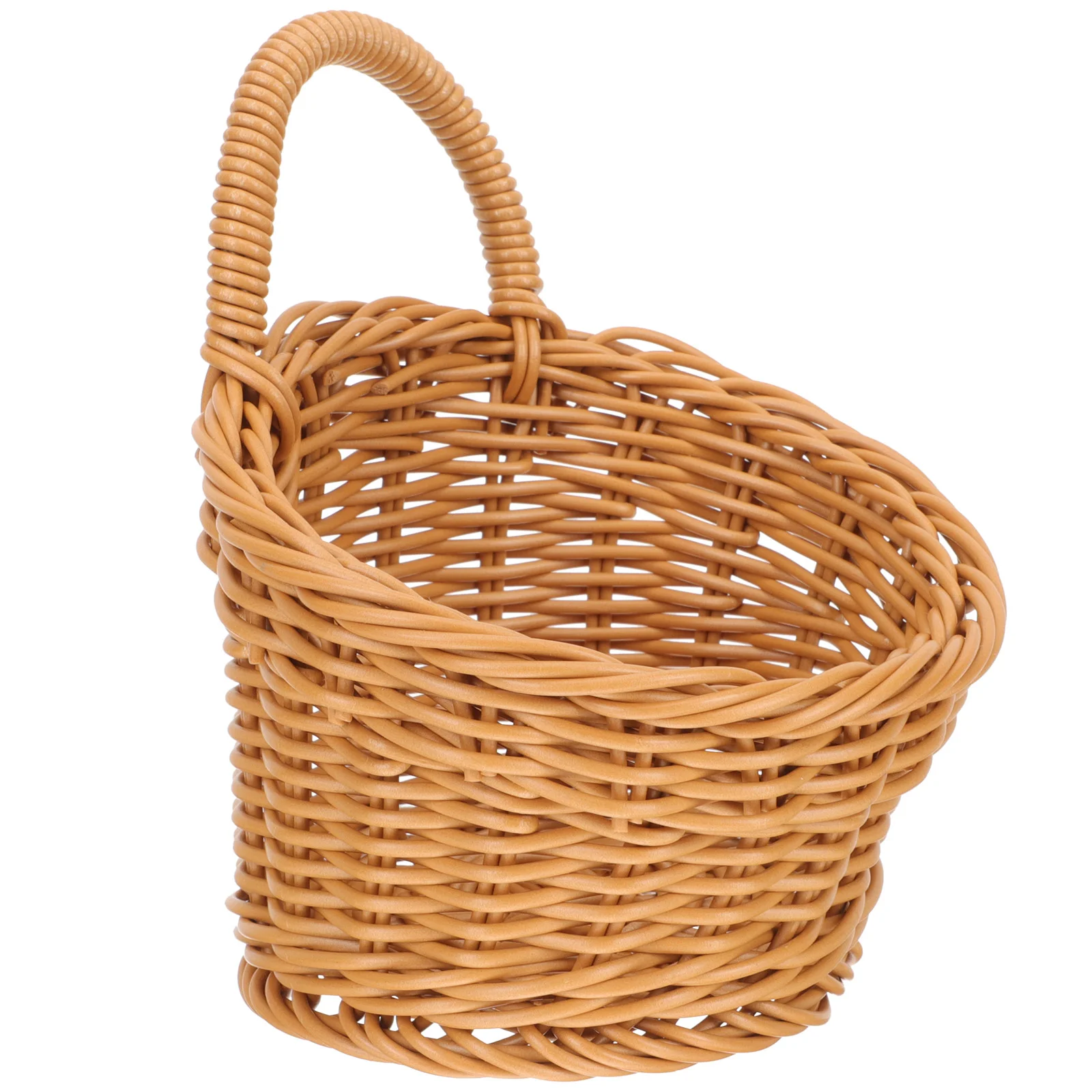 

Imitation Rattan Kitchen Storage Basket Baskets for Wall Decor Holder Hanging Woven Plant Small Plastic