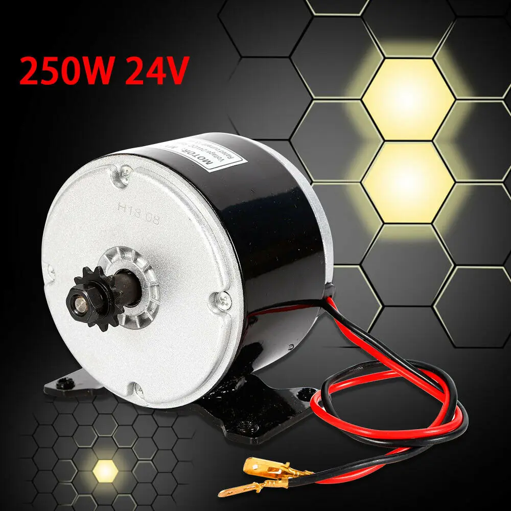 DC24V 250W Electric Brush Motor Razor For E300 Pocket Bike MY1016 For DIY Scooter E-Bike Go-Kart Minibike New