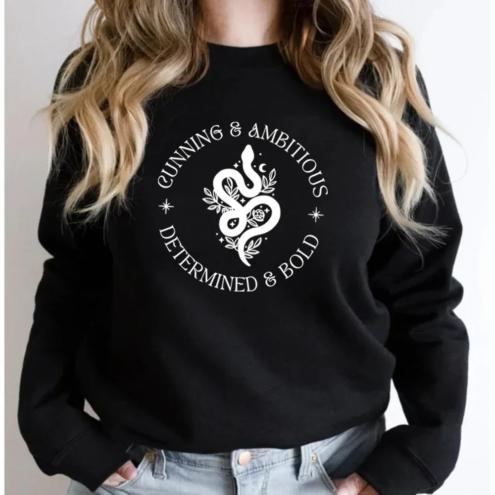 Wizard Snake House Sweatshirt Draco Bookish Hoodie Unisex Crewneck Sweatshirts Long Sleeve Casual Pullover Streetwear Women Top