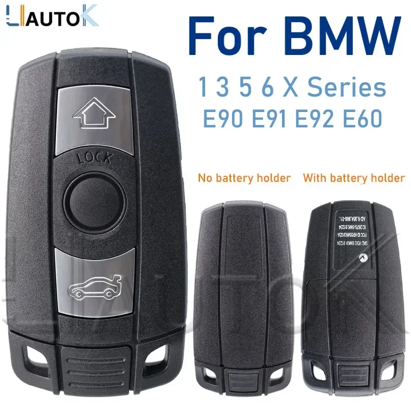

Чехол для дистанционного ключа автомобиля, сменный чехол для BMW 1 3 5 6 X серии, чехол для смарт-ключа Blade Fob E90 E91 E92 E60, чехол для дистанционного управления