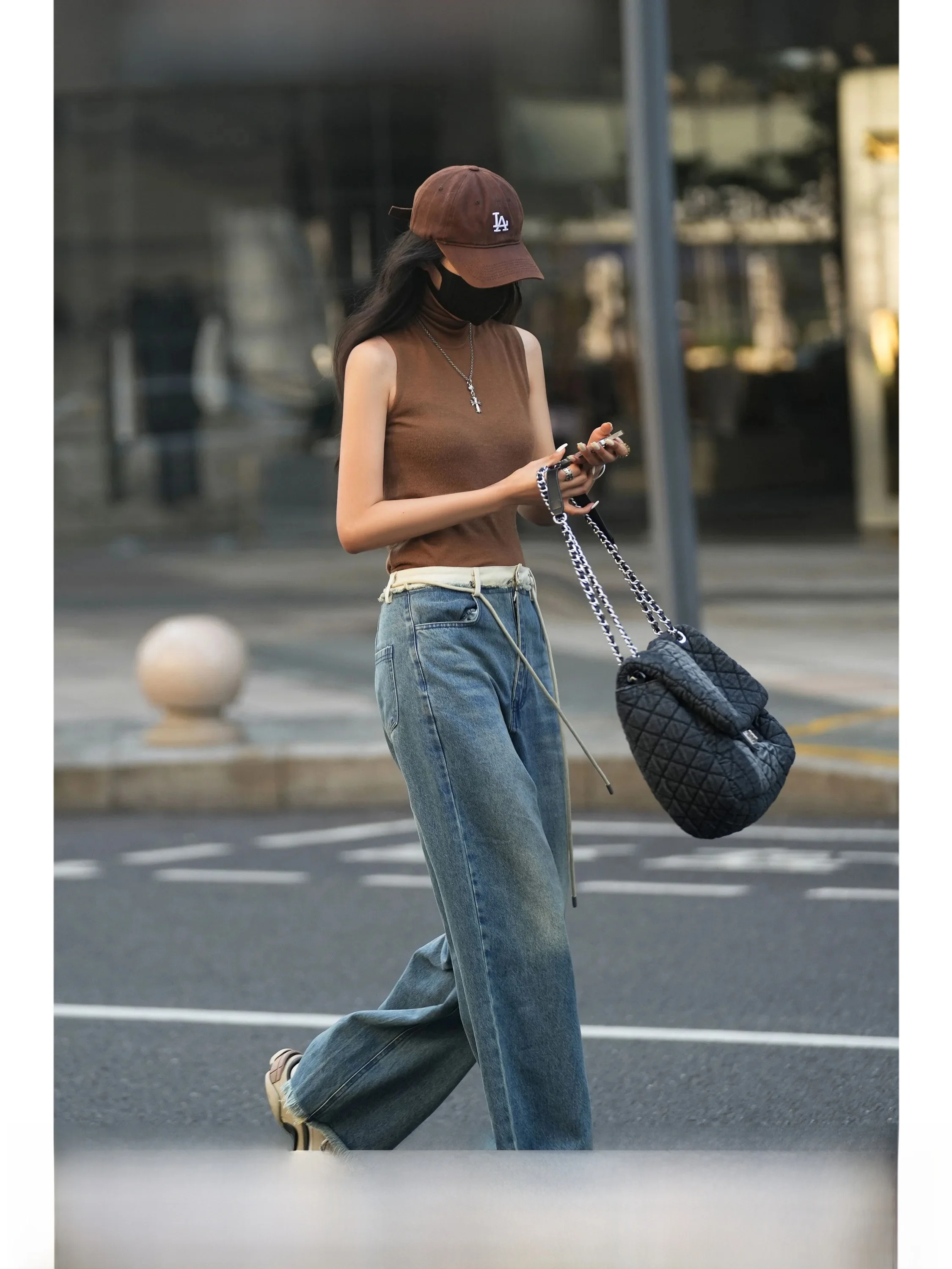 Luna7xi Knitted Wool Vest Women's Sleeveless Base Layer Top Commute Style Pure Color Autumn New Arrival 100% Wool