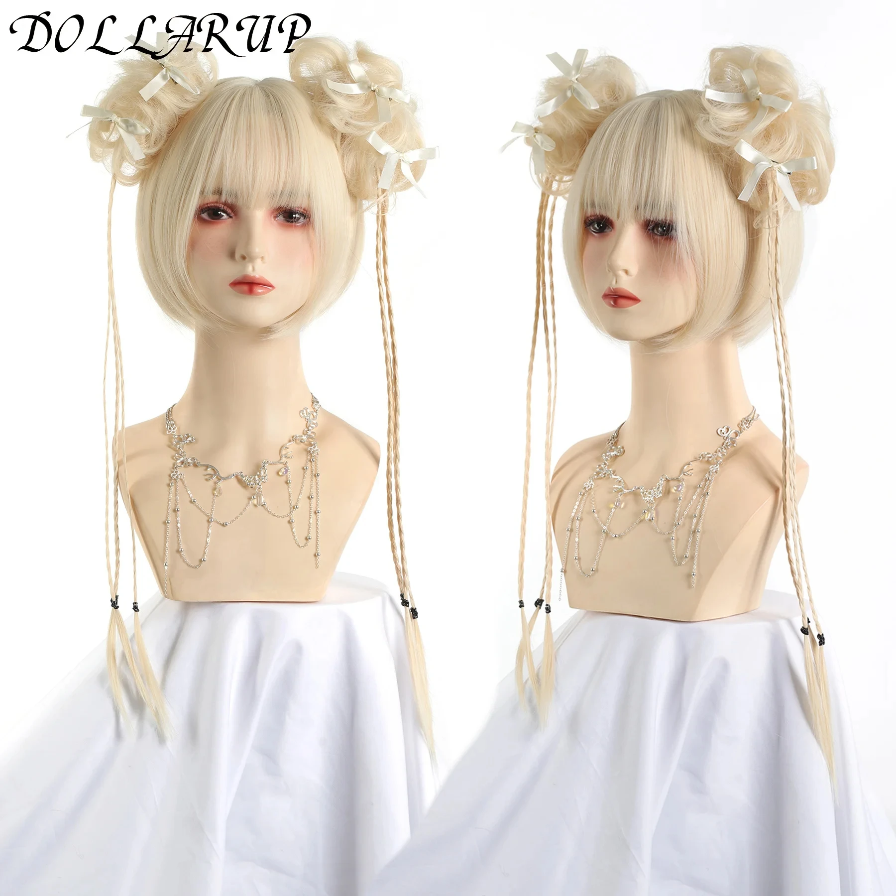 JKL شعر مستعار أسود قصير مجعد للنساء جودة عالية الاصطناعية الطبيعية موجة كبيرة أزياء السيدات شعر مستعار #6