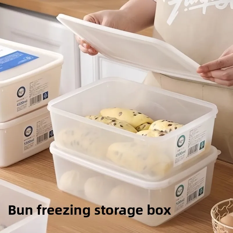 

Freezer Storage Box Kitchen Frie Freezing Room Preservation Organizer Box Dumplings Buns Special Fren Container Plasti...