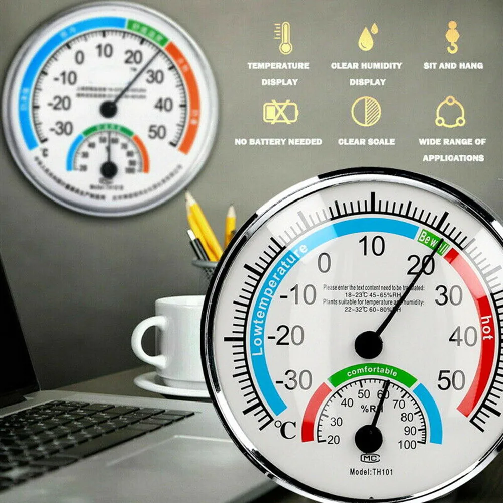 Przydatny termohigrometr Higrometr klimatyczny Monitor wewnętrzny Termometr zewnętrzny Termometr -30-50 °   20-100%