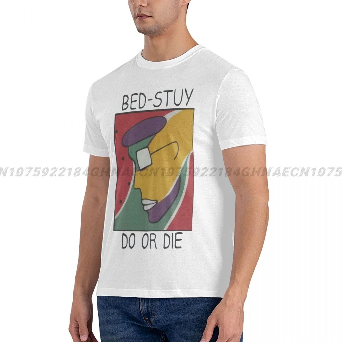 SRM радио Raheem Bed-Stuy Do или Die Tee White Do The Right Thing Футболка Мода 100% хлопок хорошее качество бренд хлопок