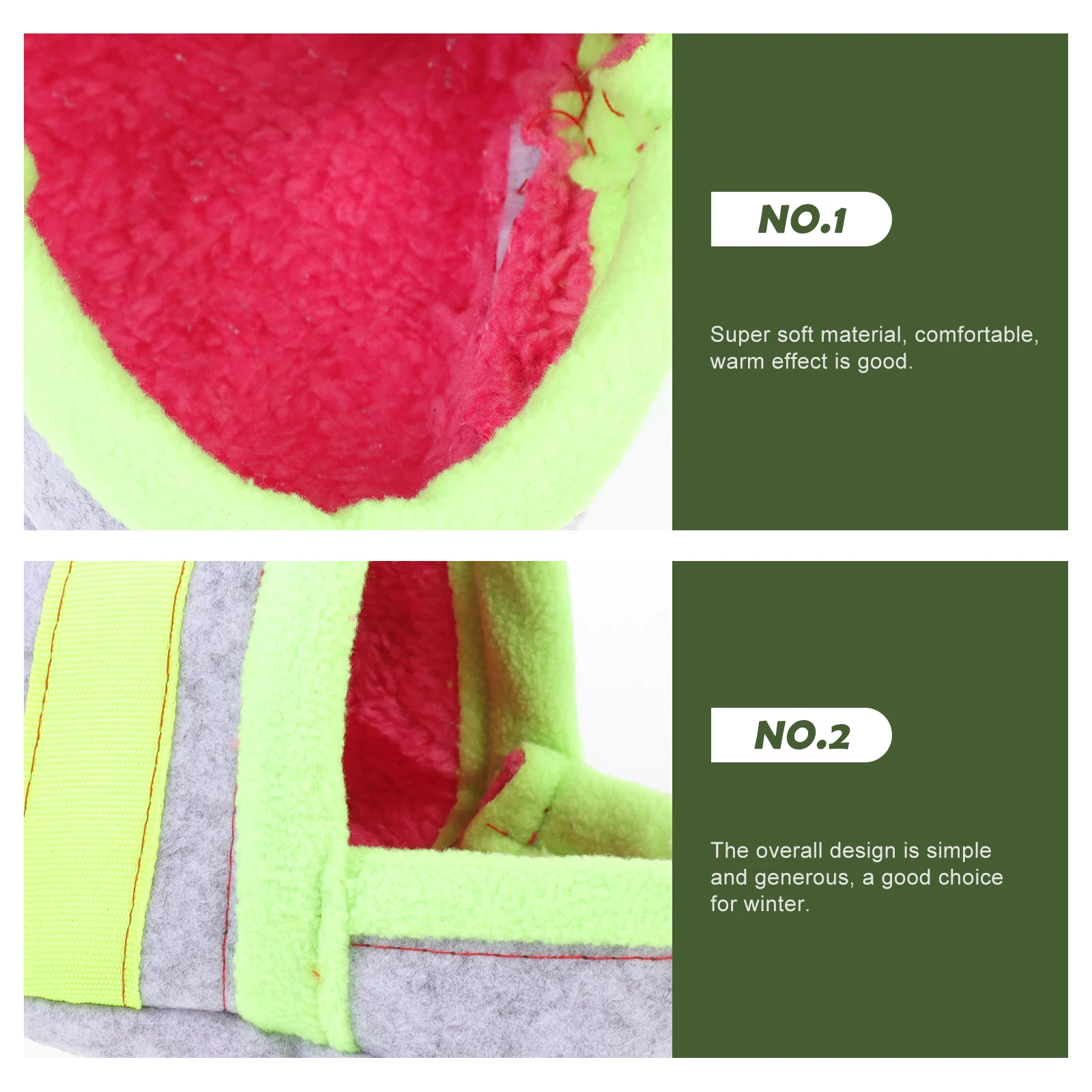 

Cotton Pet Nest Small Hamster Bed Warm Winter Squirrel House Hideout Hut Sleeping Bag Chinchilla Cage Decor Home Portable Easy