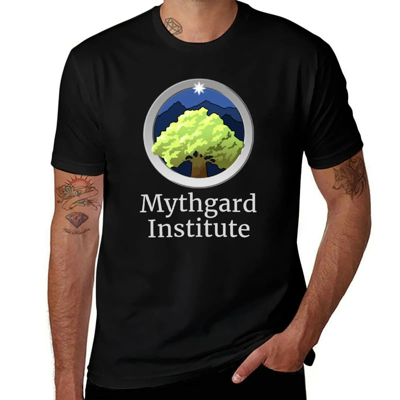 

Mythgard Institute Logo T-Shirt t shirt man designer man t shirt heavy cotton