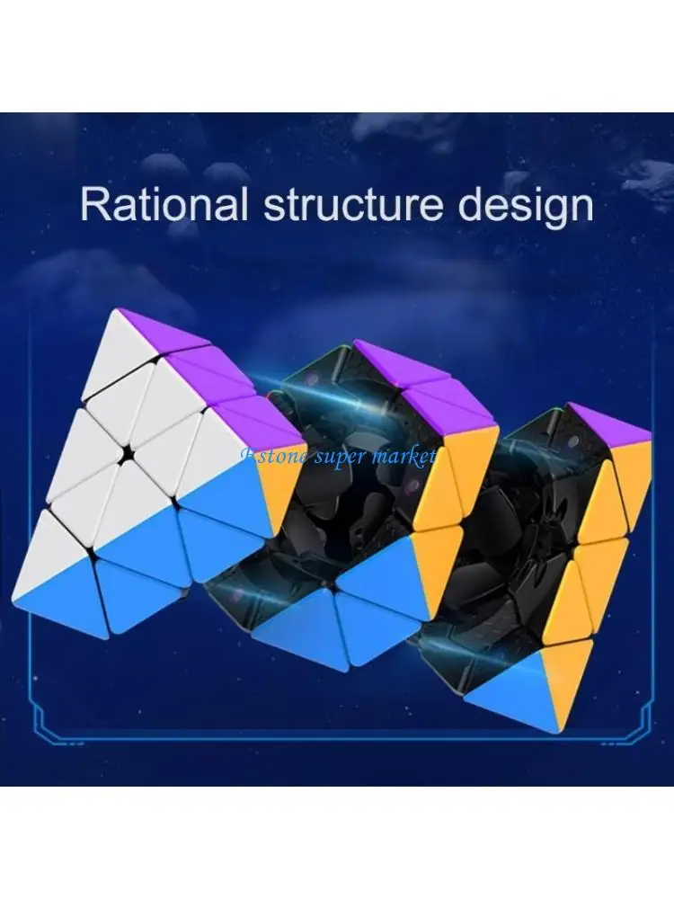 090B Stickerless Octahedron Puzzle Cube for Beginner Professional 3x3 FTO Speed Cube for Enhancing Activity