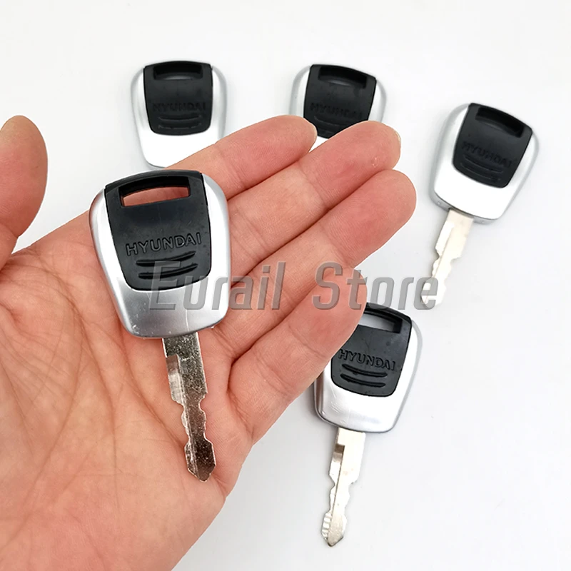 5pcs Keys For Hyundai Excavator Heavy Equipment ignition Key - New Style 21Q4-00090 many newer R-9 series equipment models