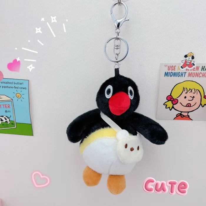 Kawaii Pinguin Plüsch Schlüsselanhänger Niedlicher Anhänger Plüschtiere Kleine Pingu Taschenzubehör Kreative Tierpuppen Rucksack Schlüsselanhänger – Detail 5