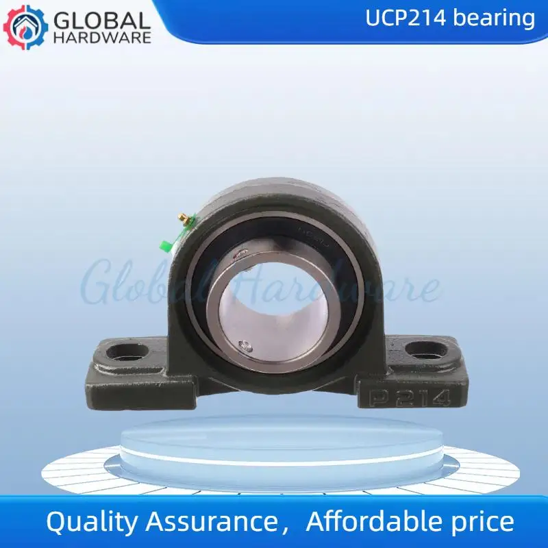 UCP vertical outer spherical support seat with bearing UCP214 used for mechanical transmission applications