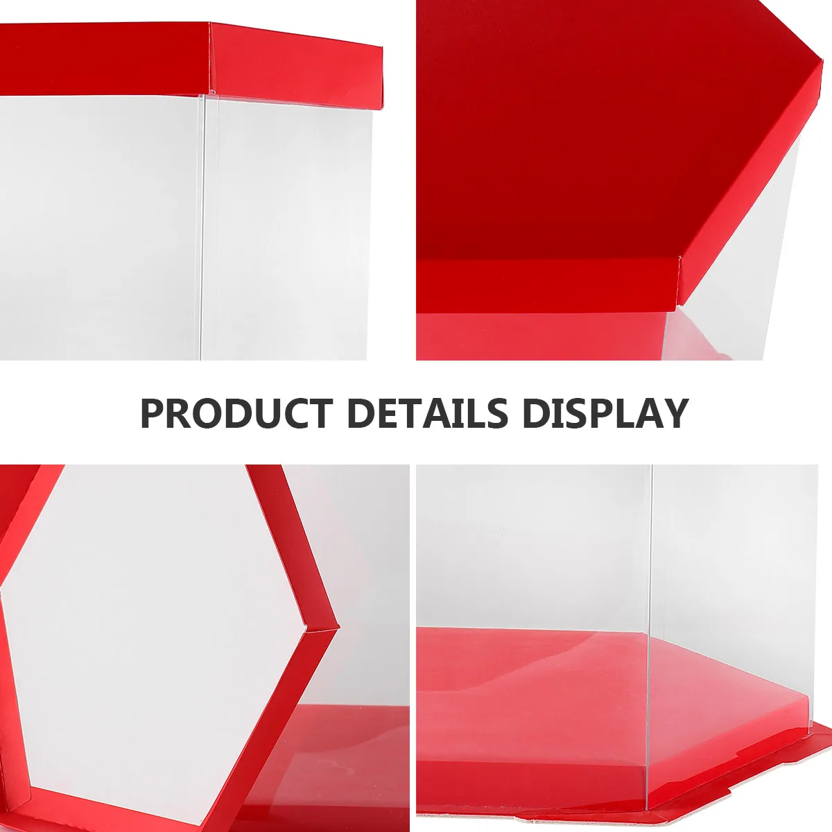 

Cake Packaging Gift Box Unique Design Decors Disposable Container Storage Boxes Plastic Birthday Case Party Lightweight