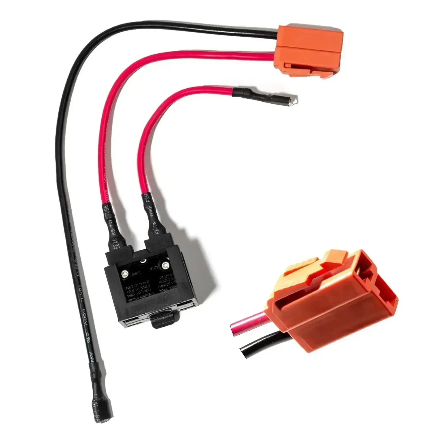 For Electric RideOn Toy Battery Harness 6V 12V with Replaceable Fuse Compatible with Various Kids RideOn Toy Parts