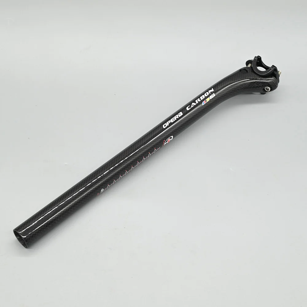 2024 Carbon Seatpost 27.2/30.8/31.6mm matte/Gloss 3k Carbon Fiber MTB/Road Bicycles Carbon Fiber seat post Light seat tube