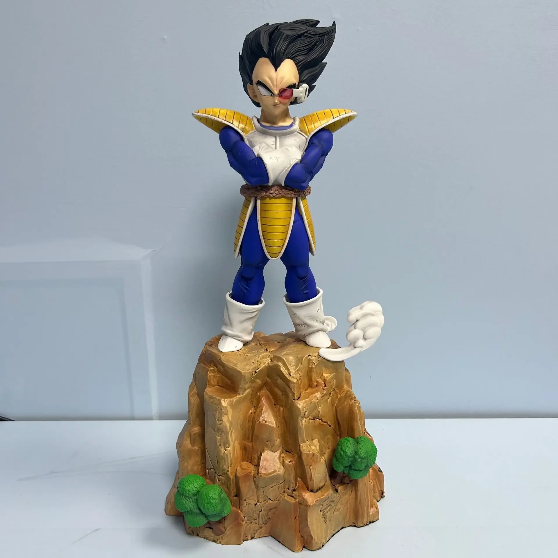 Dragon Ball Prince Vegeta Self-esteem przytulanie klatki piersiowej figurka biurko kolekcjonerska Model Anime zabawki figurki prezent 40cm