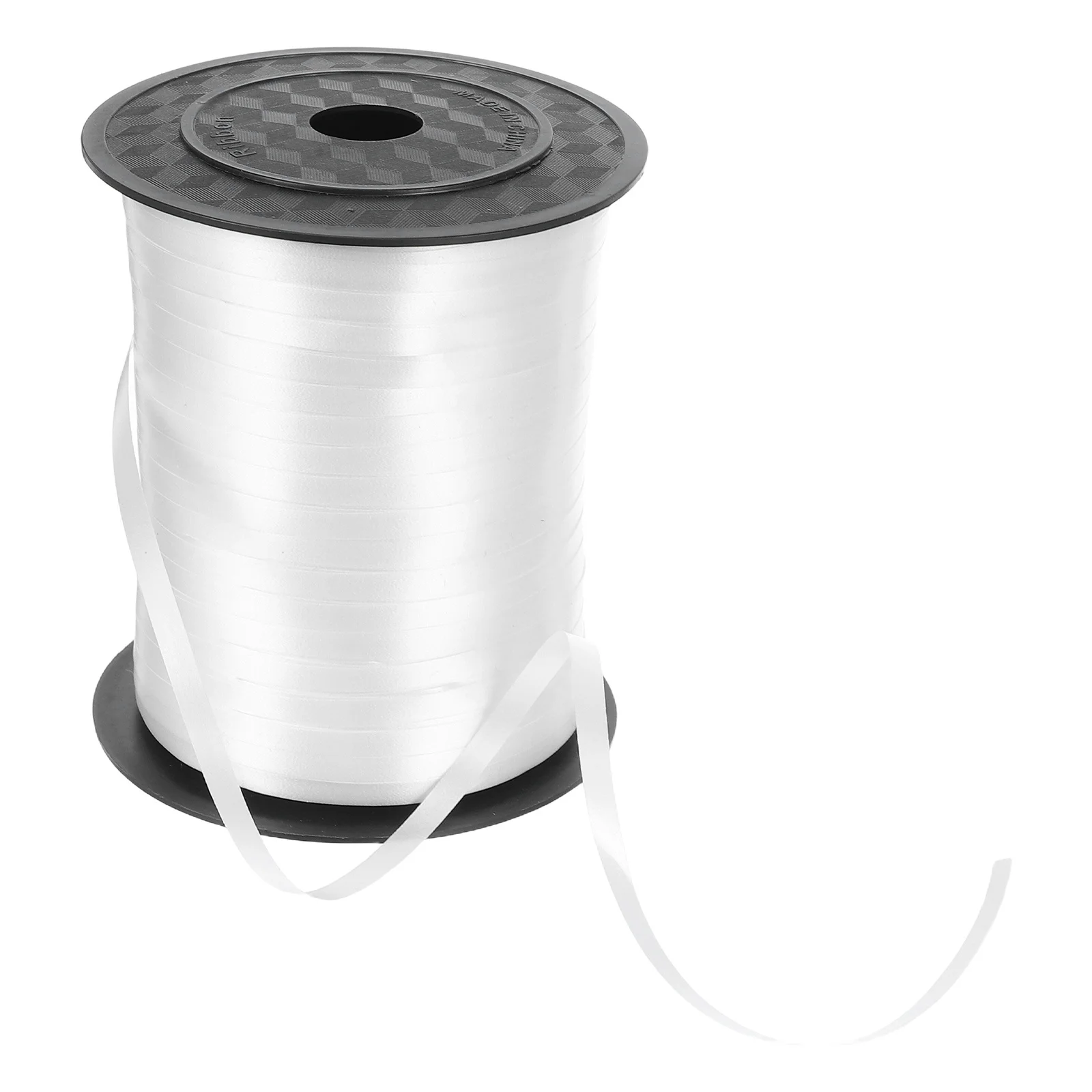

1 Roll White Wedding Decoration Ribbon Balloon String Curling Ribbon 500 Yards Party Streamers Present Bouquet DIY Crafts