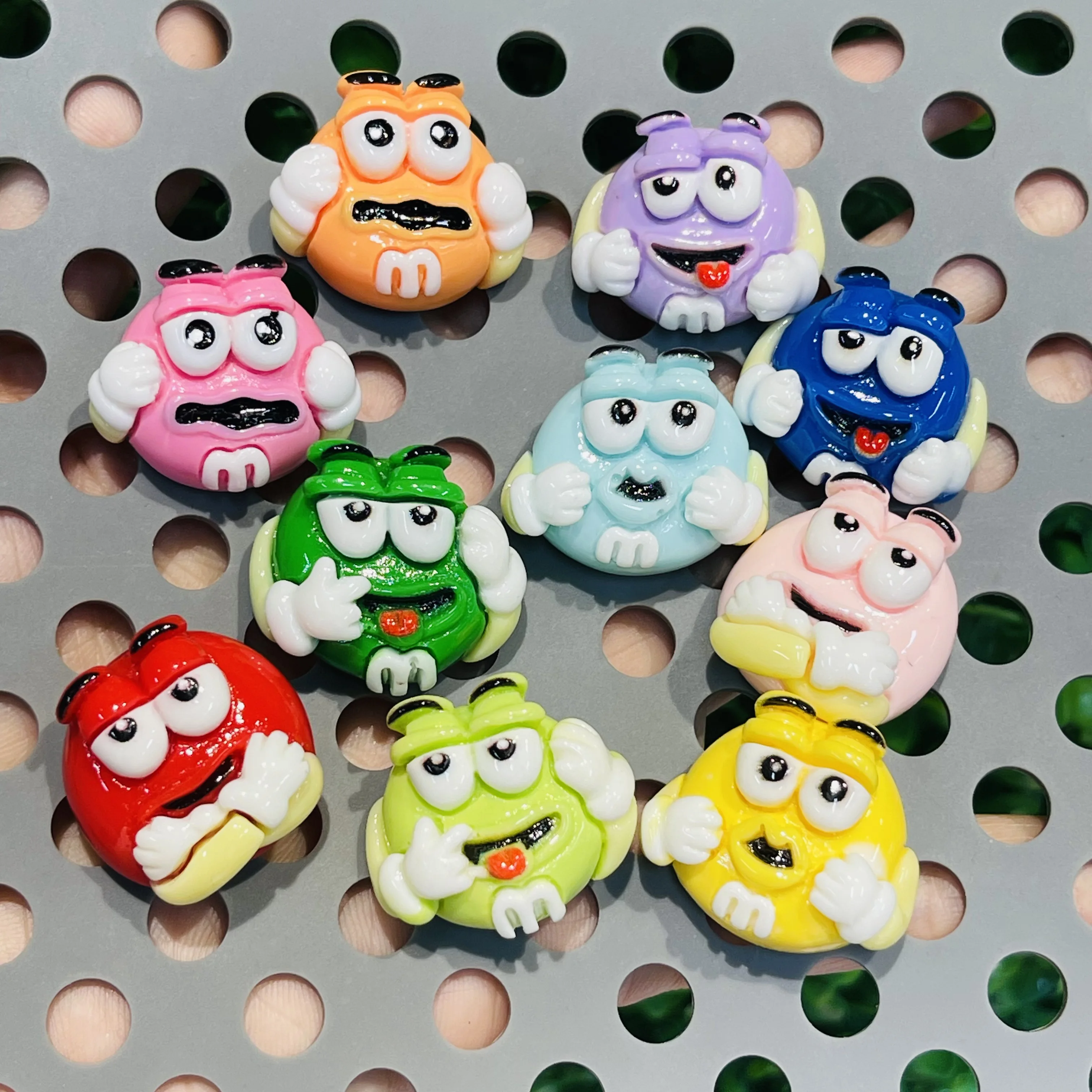 1-10Pcs Cartoon Food Colorful Chocolate Resin Shoe Charms For Clogs Pins Children Adorable Decorations Kids Party Xmas Gifts