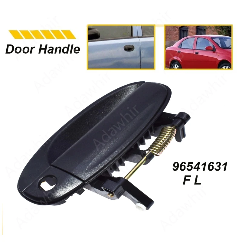 Left/Right Outside Door Handle For GM Chevrolet Chevy Aveo 2004-2011 Daewoo Kalos 2002-2019 96541631 96541632 96541634 96541633