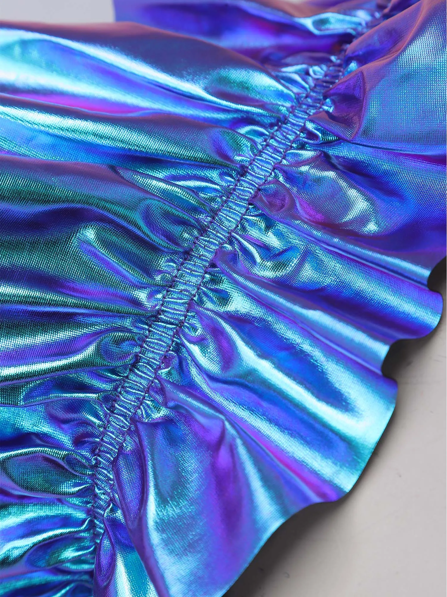 Women Shawls Dress Cape Scarf Wedding Party Shawl Turkey Witch Cosplay Halloween Snood Gothic Metallic Shiny Ruffle Bolero Shawl