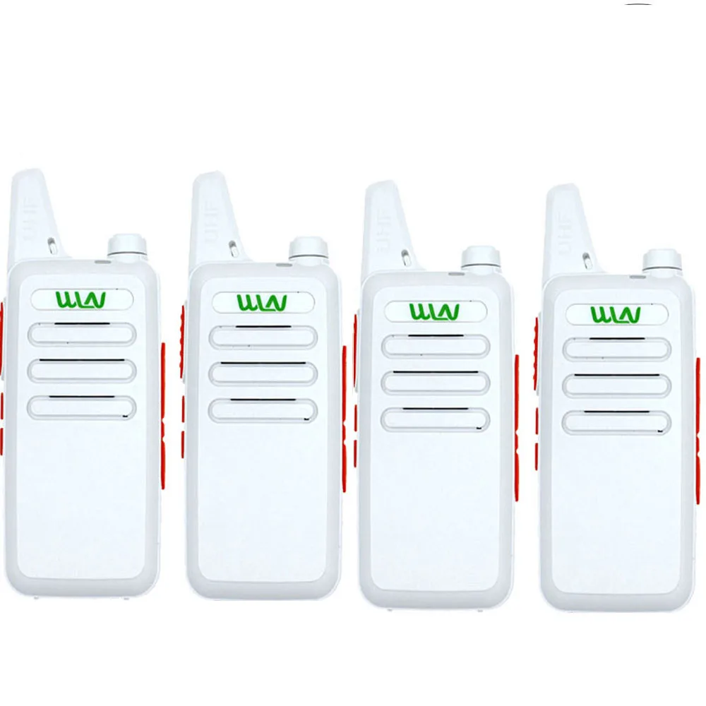 4Pcs Wln KD-C1 Mini Draagbare Radio Uhf 400-520Mhz 5W Walkie Talkie 16 Kanaals Uhf Transceiver