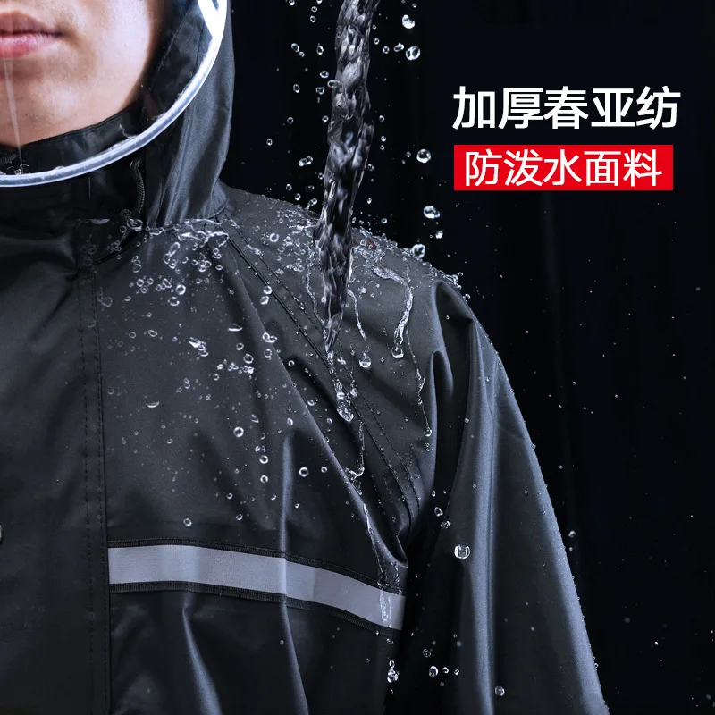 Black Raincoat Painpant Suit Waterproof Jacket Breathable Rain Coat Pants Adults Women Men Rainwair for Travel Fishing Hiking