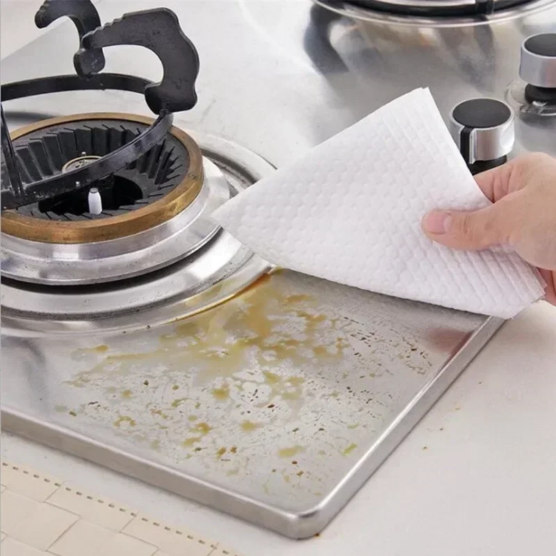 Chiffons de cuisine réutilisables non tissés, livres de poulet, chiffons ménagers Everths, serviettes en papier de lavage, torchons à l'huile antiadhésifs, lingettes