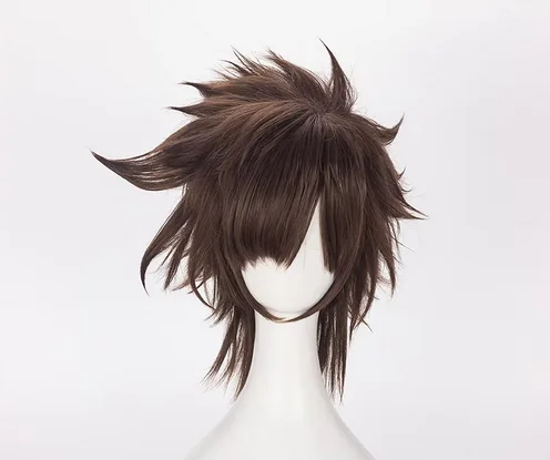 JoJo's Bizarre Adventure Joseph Joestar Cosplay Wig Brown Short Heat Resistant Synthetic Hair Wig + Wig Cap