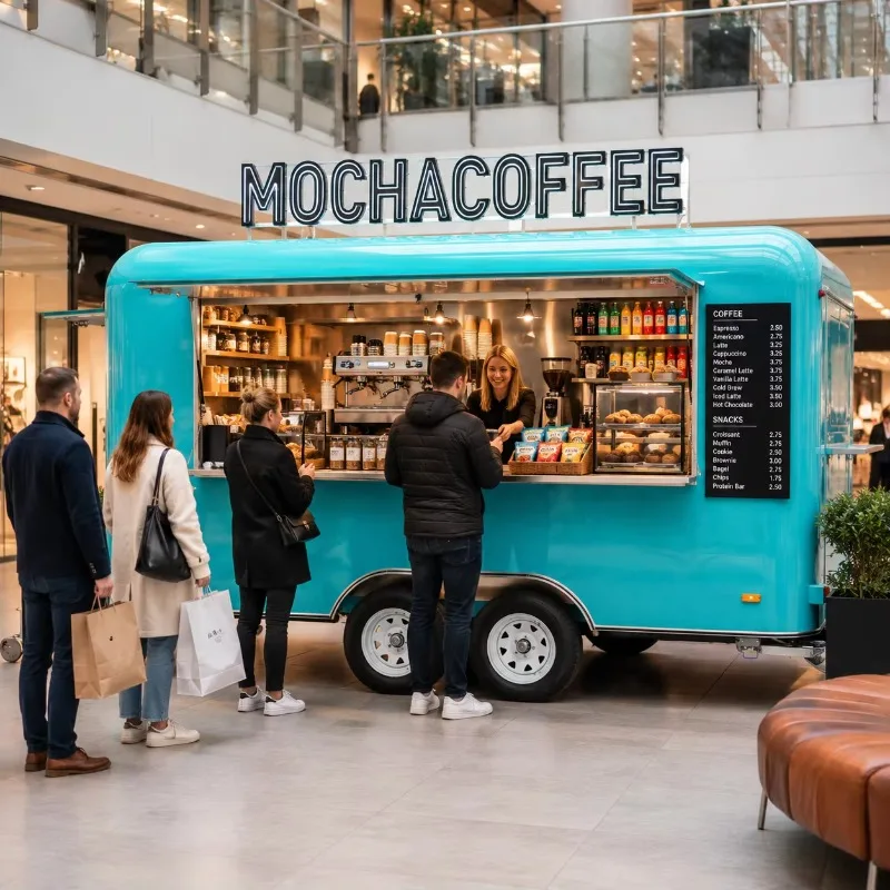 Factory Price New Design Commercial Food Truck Trailer Custom Mobile Kitchen for Fast Food and Multiple Catering Businesses