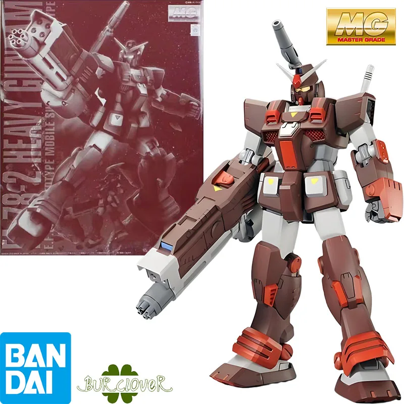 

Bandai Original MG Heavy Gundam FA-78-2 1/100 Anime Action Figure Assembly Model Toys Collectible Model Ornaments Gifts For kids