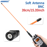 ABBREE AR-771C BNC144/430MHz Dual Band Flexible Antenna for Walkie Talkie IC-V85 F3S HT-66