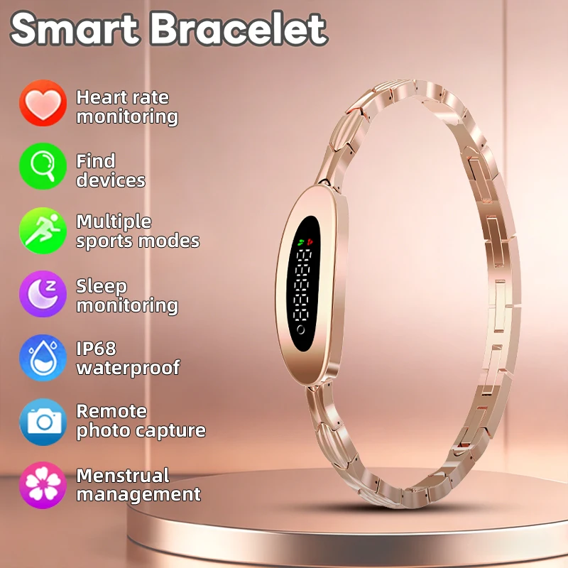 LIGE 2026 Hot Smart Bracelet Lightweight Men Sports Band Fitness Health Tracker Call Message Reminder Luxury Women's Smartwatch