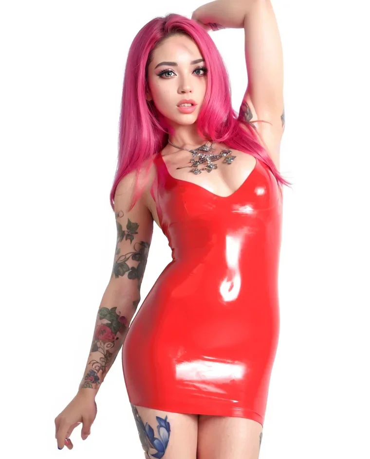 

sexy dress latex women fetish gummi latex long gloves rubber shirts women bodysuits sexy gloves wetlook