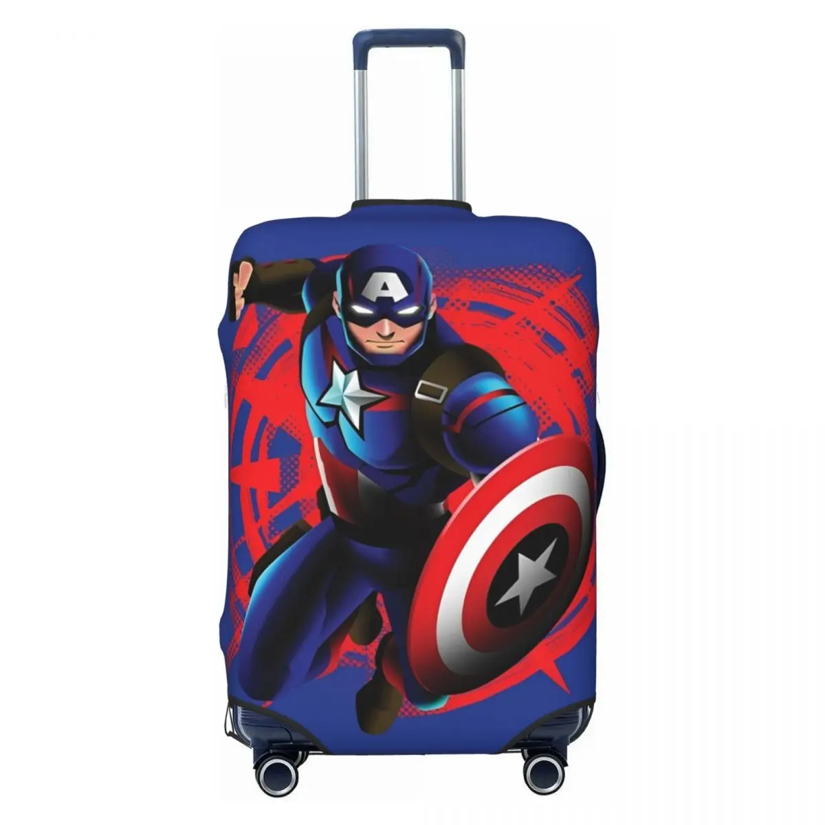 Captain America 3D Printing Suitcase Cover Fashion LOGO Travel Protection Vacation Useful Luggage Accesories