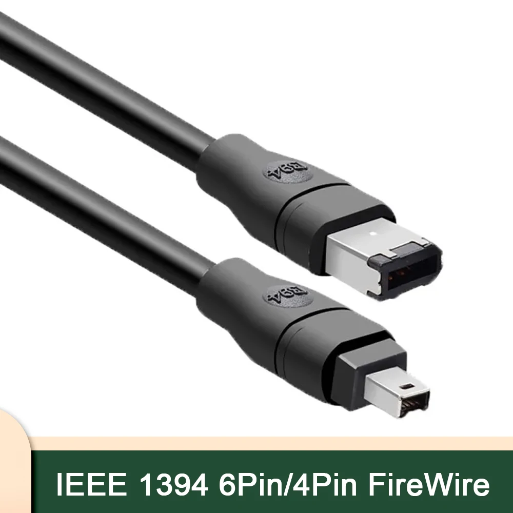 High-speed IEEE1394 FireWire 6P To 4P FireWire Digital Camera Camcorder Medical Equipment Connection Cable Plug and Play